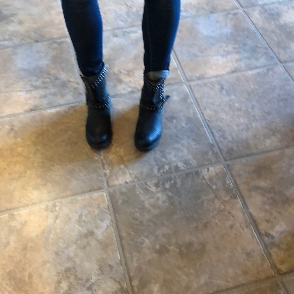 Black ankle boots